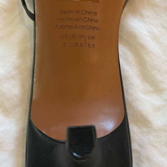 Who What Wear black leather strappy sandals, size 8 - Picture 4 of 6